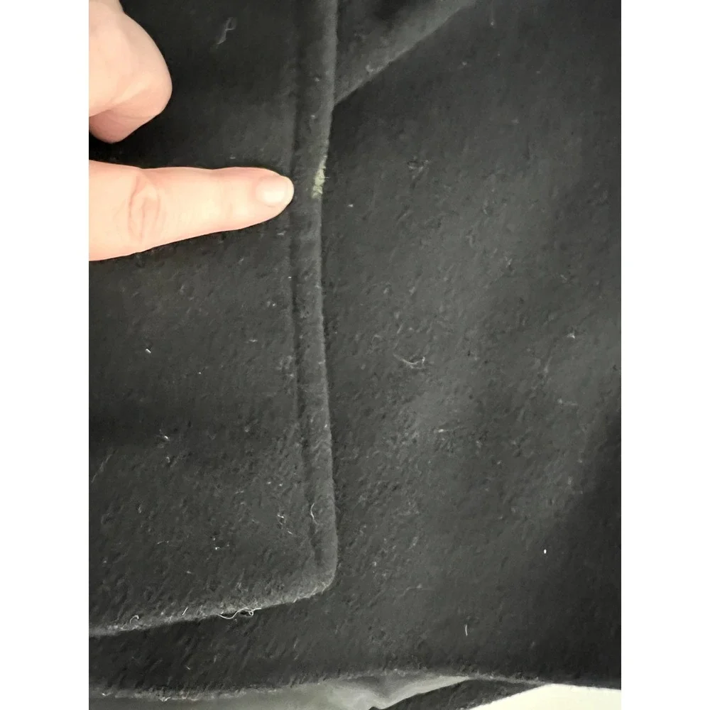 Michael‎ Kors Womens Black Wool Blend Peacoat Coat Size M